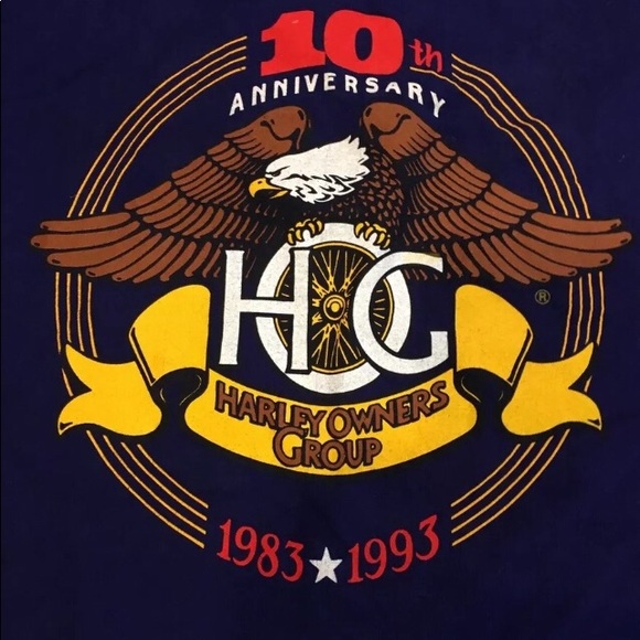 Harley Davidson Vintage HOG T-Shirt 10 yr. - Picture 1 of 4